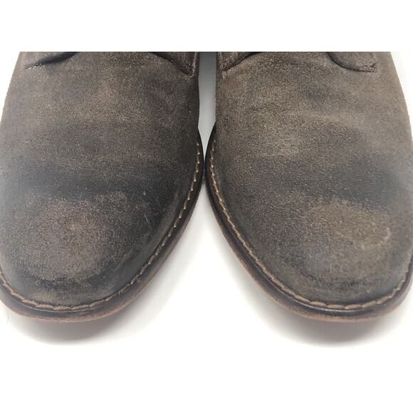 Cole Haan ~ Red Laces, Brown Suede Oxfords Shoes Size 11 (C09579) - Picture 6 of 12